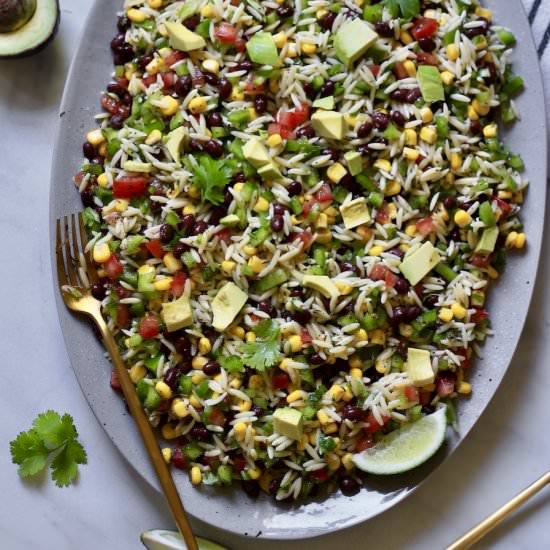 Texas Caviar Pasta Salad - Recipe photo by My Life After Dairy