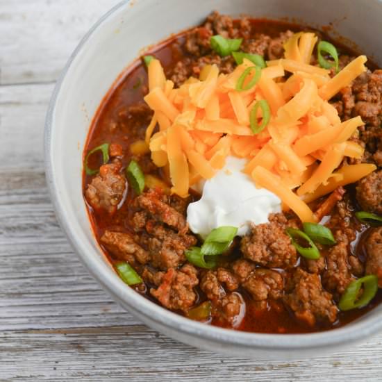Keto Chili - Recipe photo by heyketomama