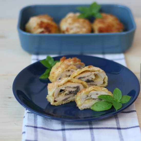 Chicken roulades with Camambert - Recipe photo by mecooks.com