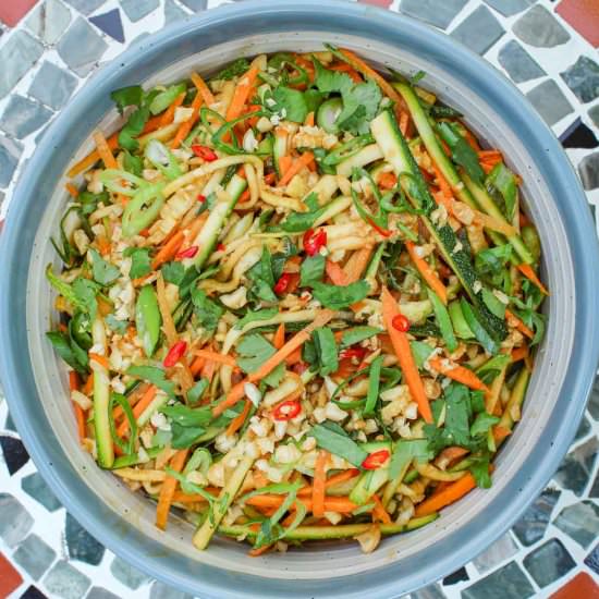 Courgette and Carrot Salad - Recipe photo by The Pesky Vegan