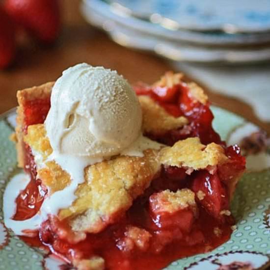 Strawberry Slab Pie - Recipe photo by Barbara Curry