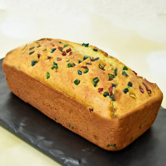 Eggless Tutti Frutti Cake - Recipe photo by Sonia Gupta