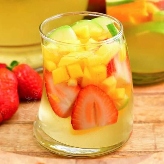White Sangria - Recipe photo by WillCookForSmiles