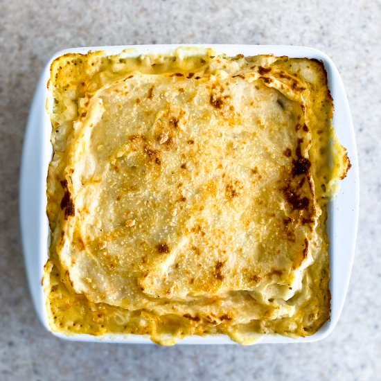Cheesy Mashed Potato Casserole - Recipe photo by Lisa G Cooks