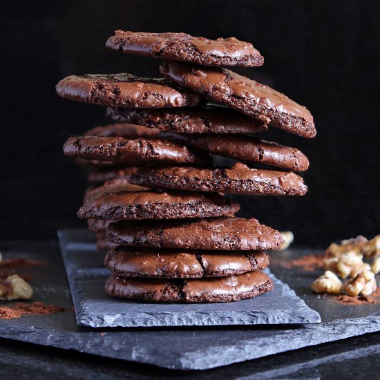 Chocolate Espresso Puddle Cookies - Recipe photo by glutenfreealchemist