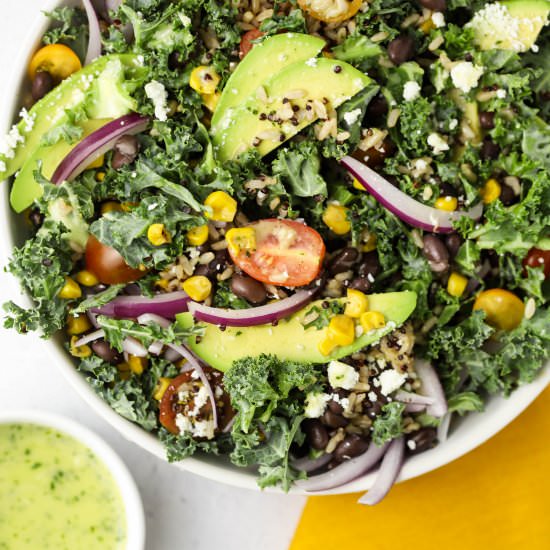 Southwest Kale and Quinoa Salad - Recipe photo by SimplyMadeRecipes