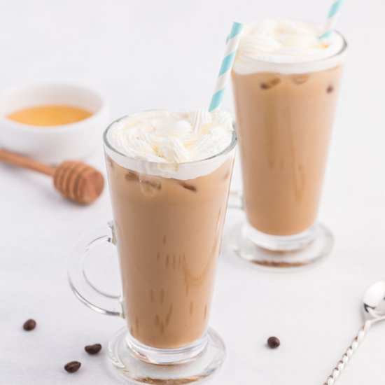 Iced Honey Almond Milk Latte - Recipe photo by simplystacie