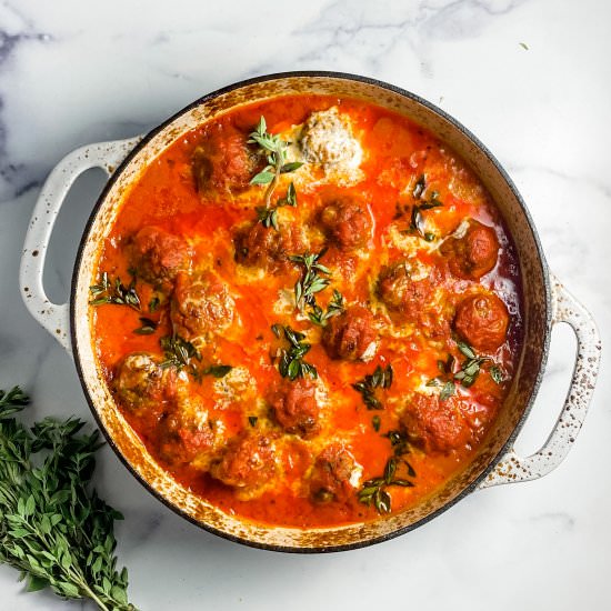 cheesy baked meatballs - Recipe photo by sheri silver