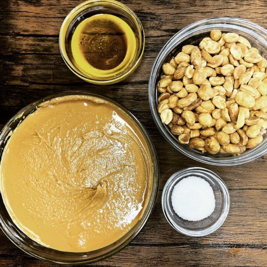 Healthy Homemade Peanut Butter - Recipe photo by tequila.and.flour