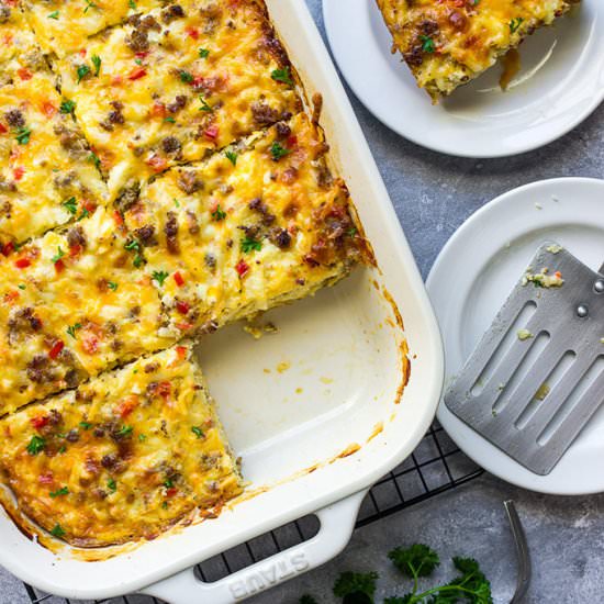 Sausage Hash Brown Casserole - Recipe photo by cookingjar