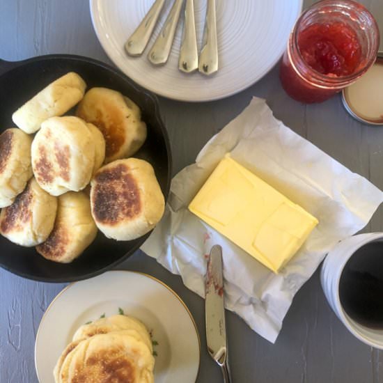 Gluten-Free English Muffins - Recipe photo by The Frizzled Leek