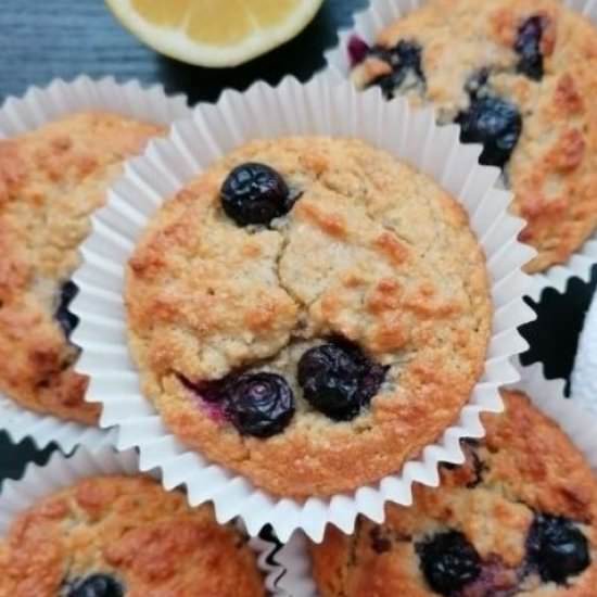 Almond Flour Blueberry muffins - Recipe photo by TheWorldIsAnOyster