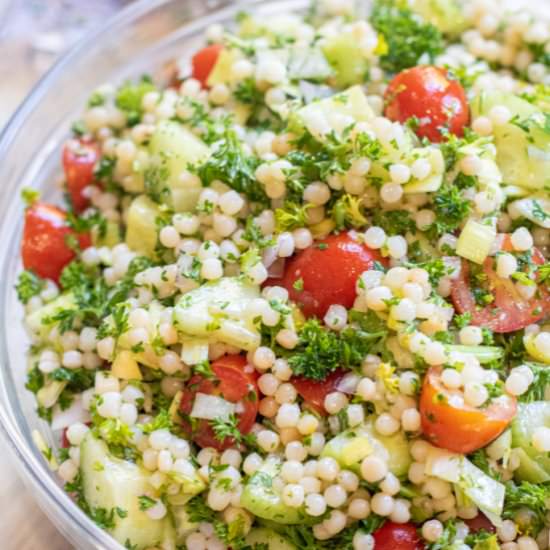 Couscous Cucumber Salad - Recipe photo by servedfromscratch
