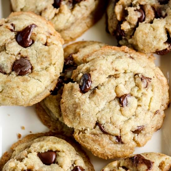 Vegan Chocolate Chip Cookies - Recipe photo by The Desserted Girl
