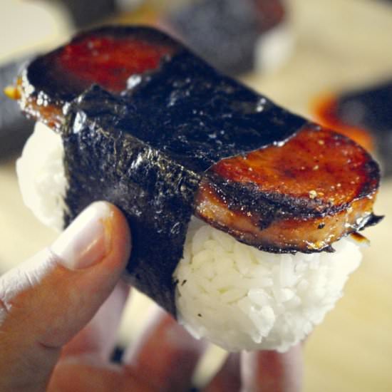 Spam Musubi - Recipe photo by The Buslife Kitchen