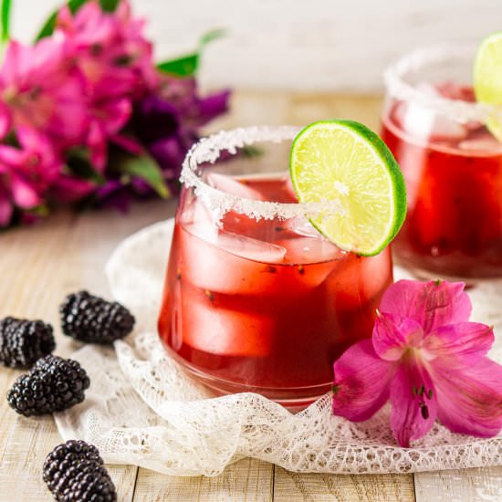 Fresh Blackberry Margarita - Recipe photo by Burrata and Bubbles
