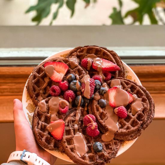 Easy Vegan Protein Waffles - Recipe photo by Foodbyayaka
