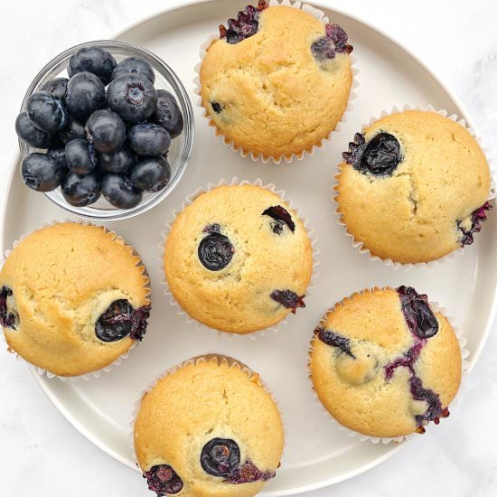 Dairy Free Blueberry Muffins - Recipe photo by theurbenlife