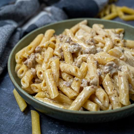 Pasta alla Norcina - Recipe photo by skinnyspatula