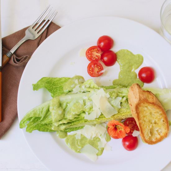 Basil Caesar Dressing - Recipe photo by the good eats co