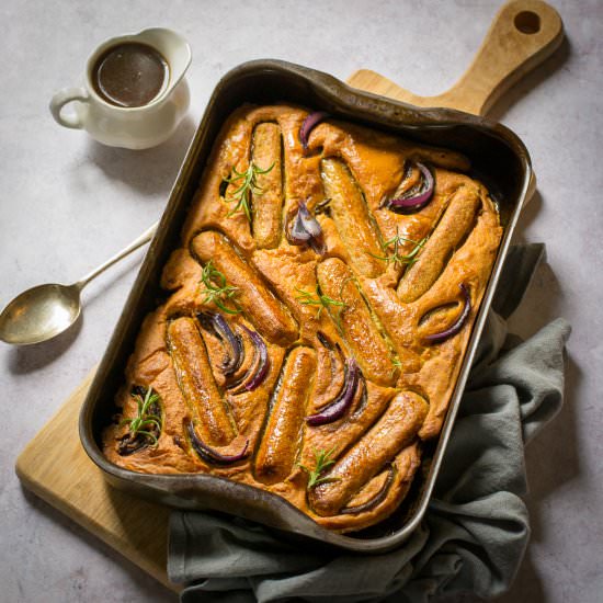 Vegan Toad in the Hole - Recipe photo by thevegspace