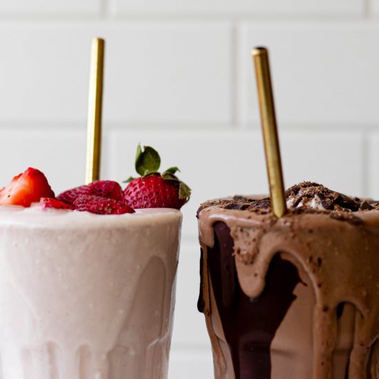 Vegan Milkshakes - Recipe photo by greenseggsandyams