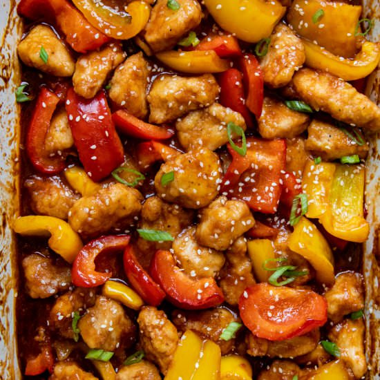 Gluten Free Sweet and Sour Chicken - Recipe photo by MamaGourmand