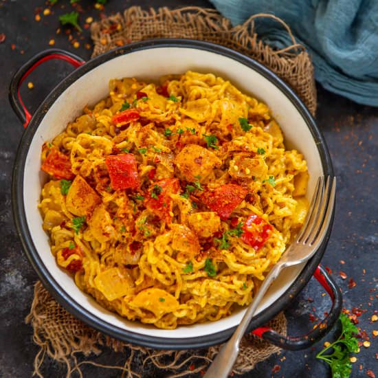 Peri Peri Maggi - Recipe photo by Whiskaffair