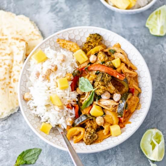 Chicken & Vegetable Coconut Curry - Recipe photo by Alifedelicious