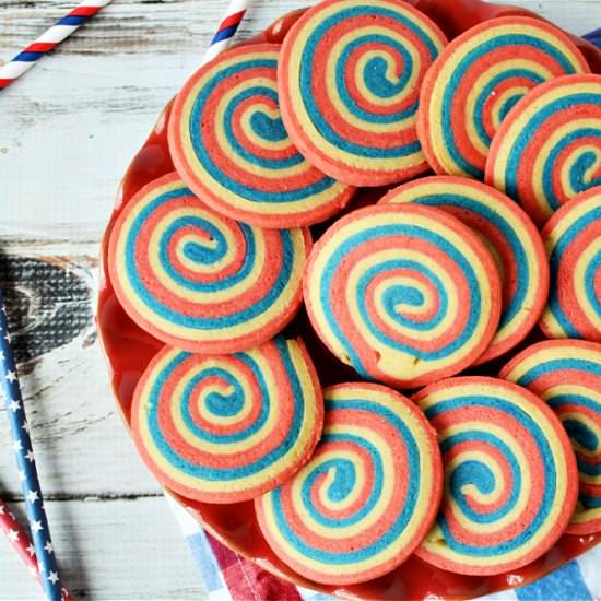 Red White and Blue Swirl Cookies - Recipe photo by therebelchick