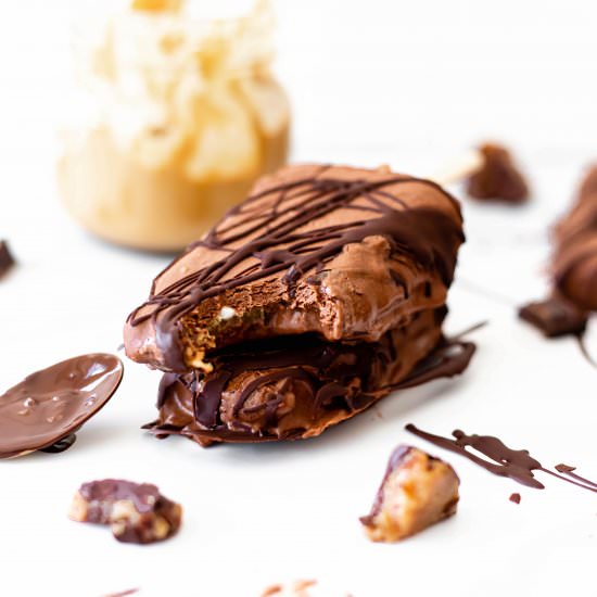 Vegan Peanut Butter Fudgesicles - Recipe photo by greenseggsandyams