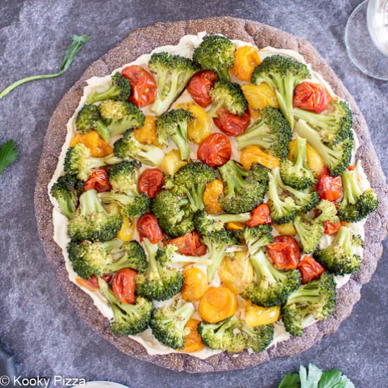 RUSTIC LOW CARB PIZZA CRUST - Recipe photo by Kooky Pizza