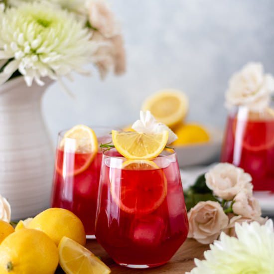 Iced Passion Tea Lemonade (w/ Tazo) - Recipe photo by Alifedelicious