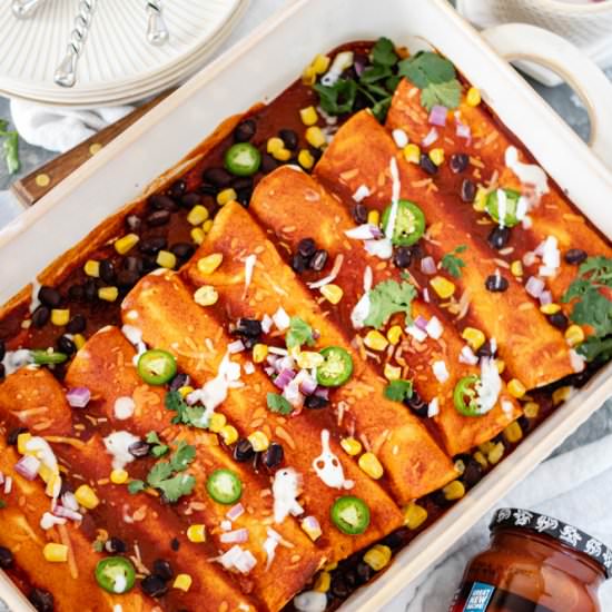 Easy Southwest Chicken Enchiladas - Recipe photo by Alifedelicious