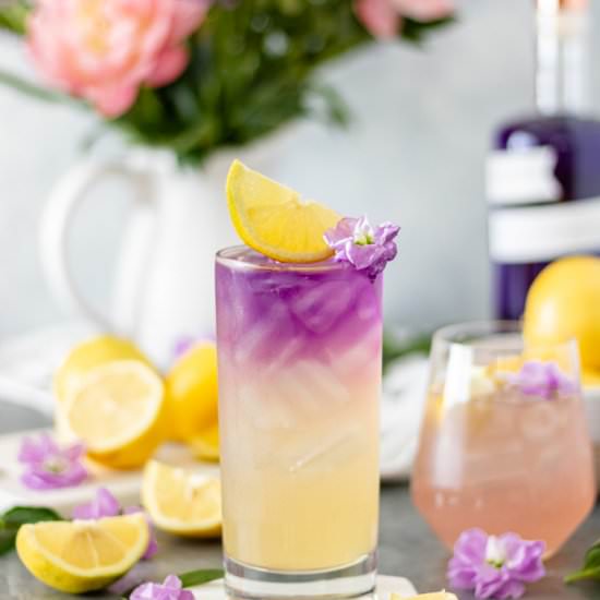 Honey Lavender Gin Lemonade - Recipe photo by Alifedelicious