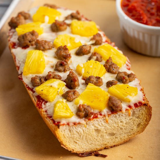 Sausage French Bread Pizza - Recipe photo by Lokness
