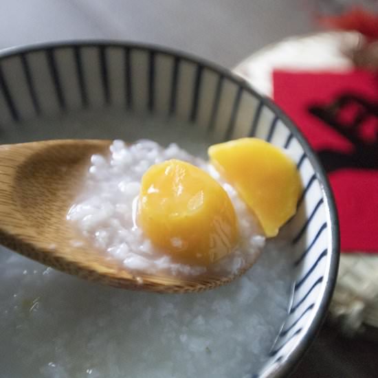 Sweet potato congee - Recipe photo by foodmakesmehappy