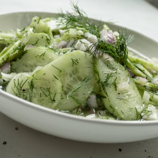 German Cucumber Salad - Recipe photo by lexasrecipes