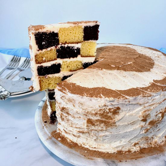 Checkerboard Cake - Recipe photo by scotch_scones
