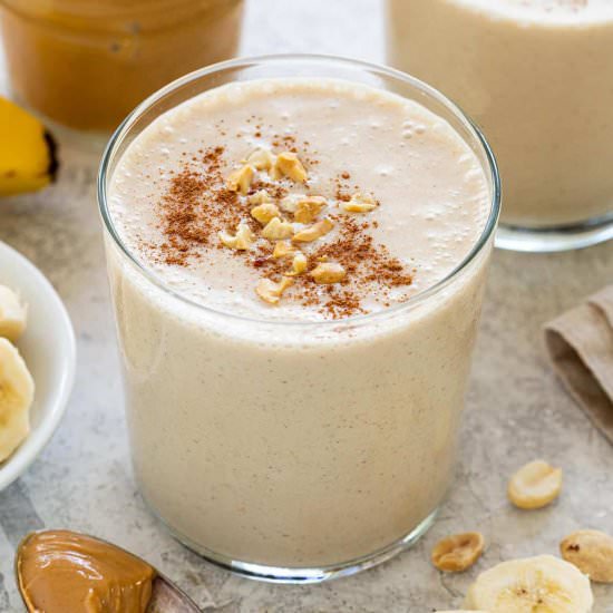 Peanut Butter Banana Smoothie - Recipe photo by Jessica Gavin