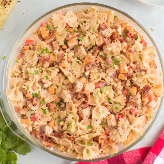 BBQ Chicken Pasta Salad - Recipe photo by familyfreshmeals