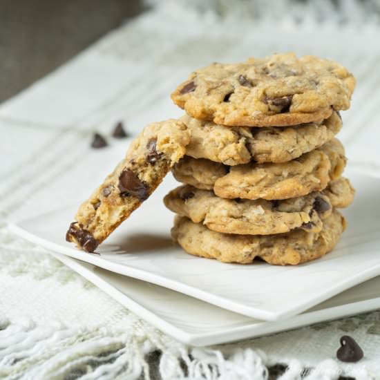 Chocolate Chip Oatmeal Cookies - Recipe photo by Compelled To Cook