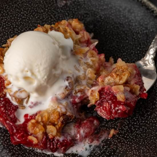 Strawberry Crisp with Coconut - Recipe photo by Barbara Curry
