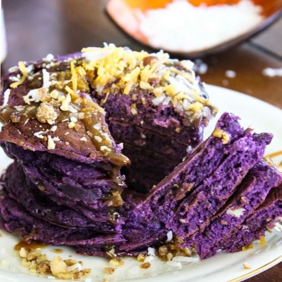 Ube Pancakes - Recipe photo by AmusingMaria