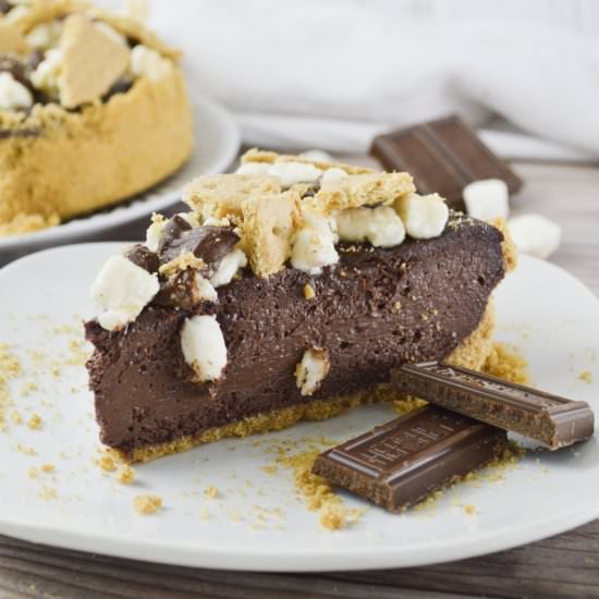 Smoked Chocolate S'mores Cheesecake - Recipe photo by Stefs318