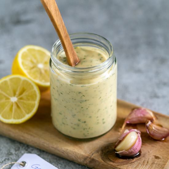 Garlic and Herb Aioli - Recipe photo by between2kitchens