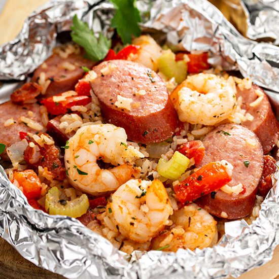 Jambalaya Foil Packets - Recipe photo by bellyfull