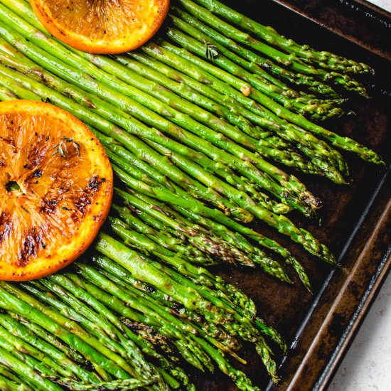 Grilled Asparagus with Orange - Recipe photo by healmedelicious