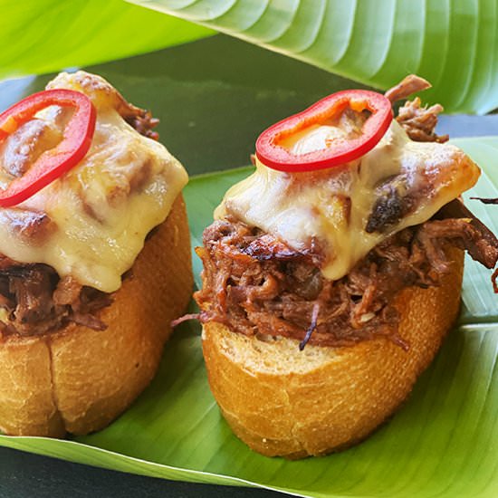 Cuban Ropa Vieja Sandwich Appetizer - Recipe photo by Bean Train