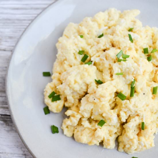 Parmesan Scrambled Eggs - Recipe photo by heyketomama